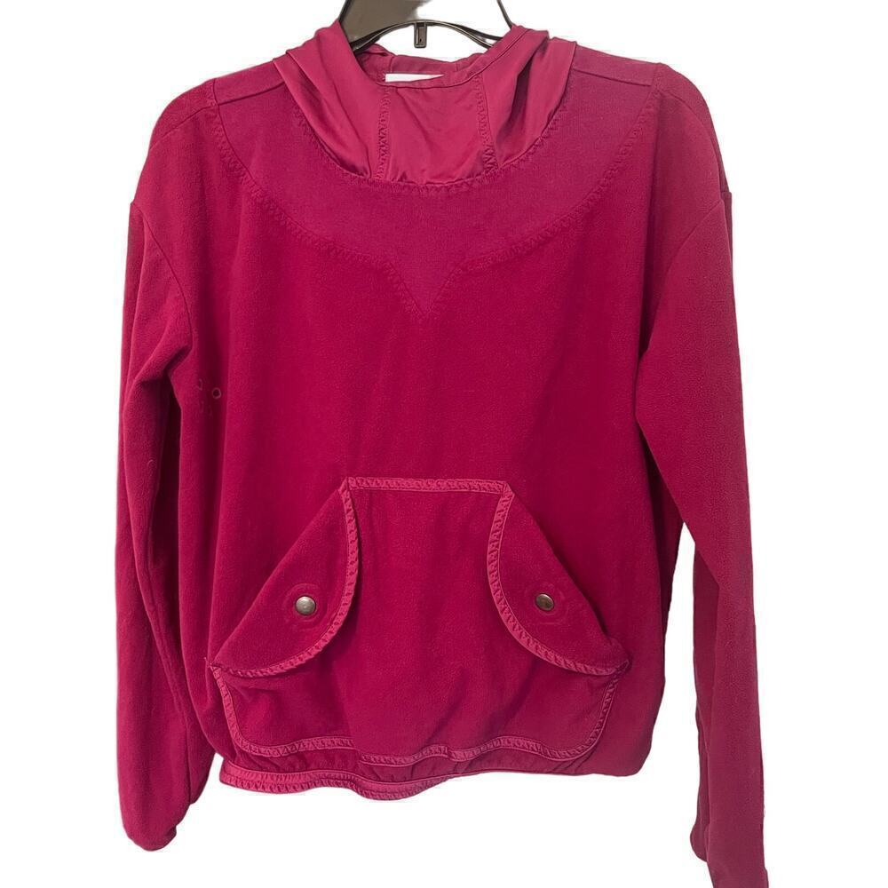 Adidas/Stella McCartney Women's Fleece Cropped Fuchsia Hoodie Size Small